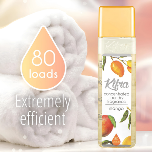 KIFRA MANGO Concentrated Laundry Fragrance 200ml 80 Washing Cycles