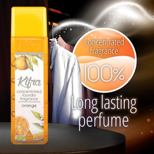 KIFRA ORANGE Concentrated Laundry Fragrance 200ml 80 Washing Cycles