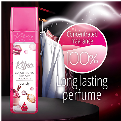 KIFRA CANDY Concentrated Laundry Fragrance 200ml 80 Washing Cycles